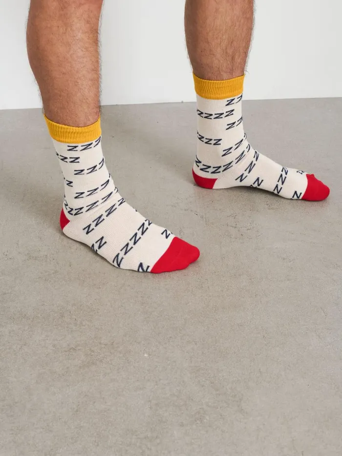 Alex Mill Men P039jimmies Zzzzz Socks Natural