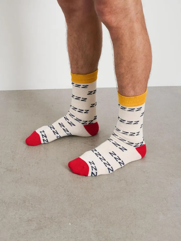 Alex Mill Men P039jimmies Zzzzz Socks Natural