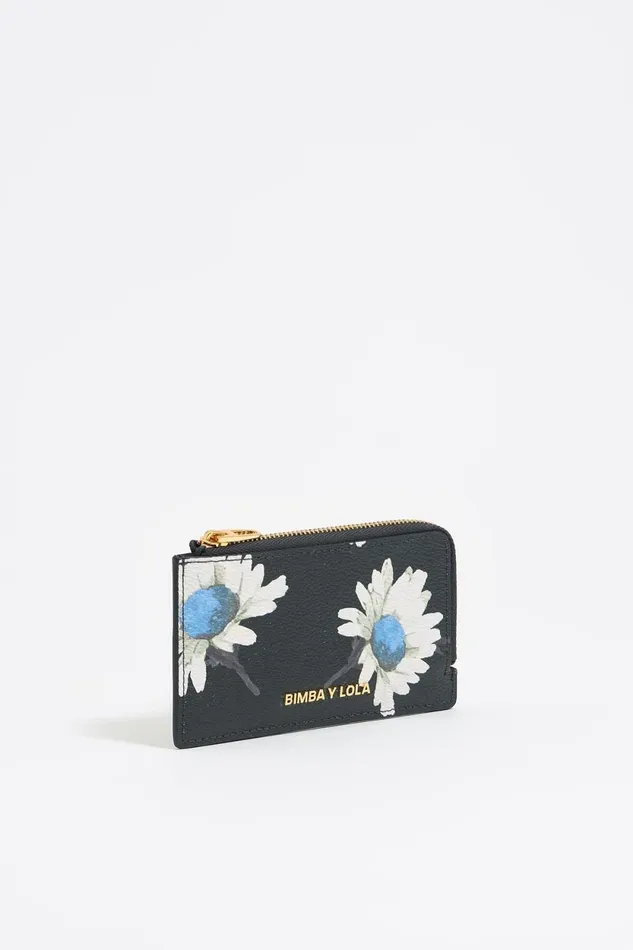 Anthracite Daisy Card Holdercoin Purse Daisy Anthracite Xs Women Bimba Y Lola Wallets And Coin Purses