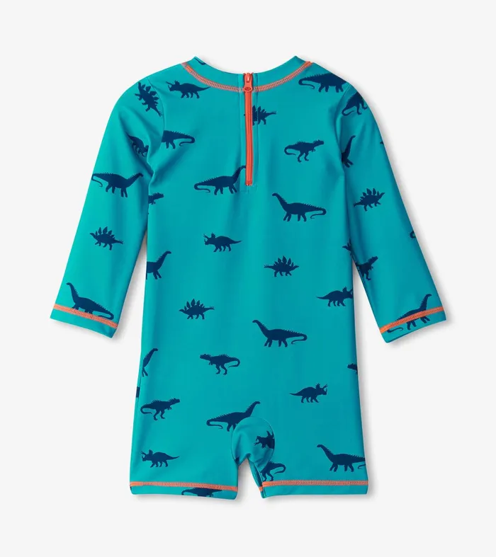 Baby Boys Dino Silhouette OnePiece Rashguard Hatley