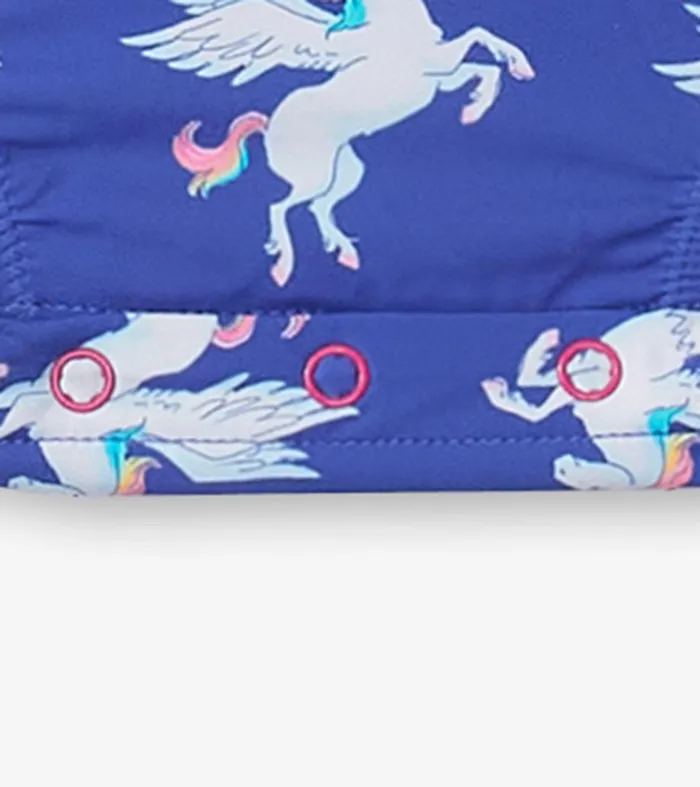 Baby Girls Dazzling Unicorn Rashguard Swimsuit Hatley