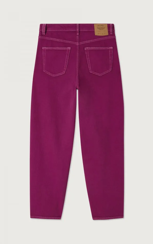 Balloon Jeans Nyolow Overdyed Fuchsia Women American Vintage Jeans