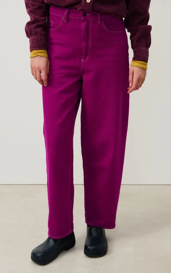 Balloon Jeans Nyolow Overdyed Fuchsia Women American Vintage Jeans