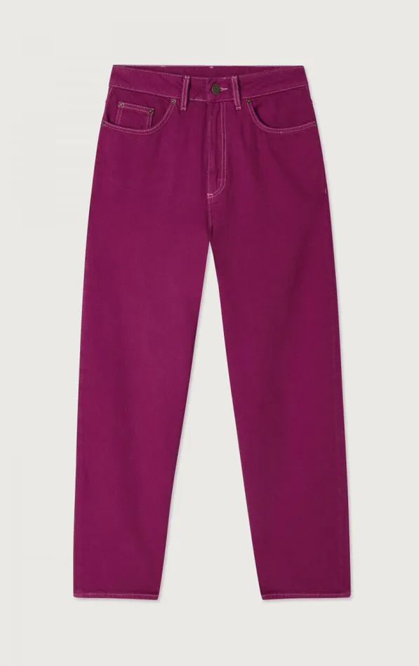 Balloon Jeans Nyolow Overdyed Fuchsia Women American Vintage Jeans