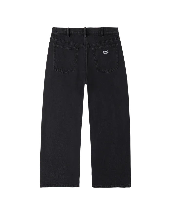 BIGWIG BAGGY DENIM Faded Black BOTTOMS OBEY Clothing Men