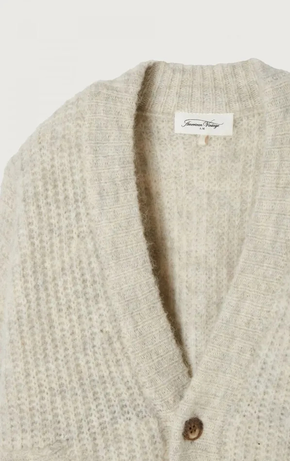 Cardigan East Melange Powder Snow Kids American Vintage Jumpers and Cardigans