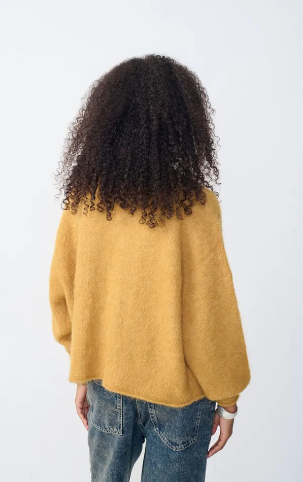 Cardigan Nuny Honey Melange Women American Vintage Jumpers and Cardigans Cardigan Nuny Honey Melange Women American Vintage Jumpers and Cardigans