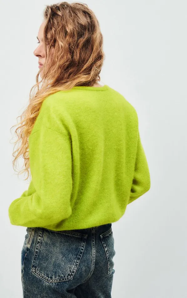 Cardigan Vitow Moss Melange Women American Vintage Jumpers and Cardigans