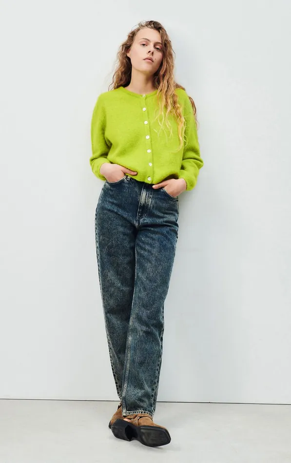 Cardigan Vitow Moss Melange Women American Vintage Jumpers and Cardigans