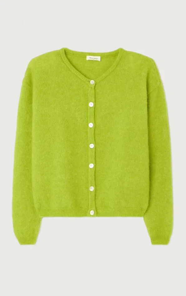 Cardigan Vitow Moss Melange Women American Vintage Jumpers and Cardigans