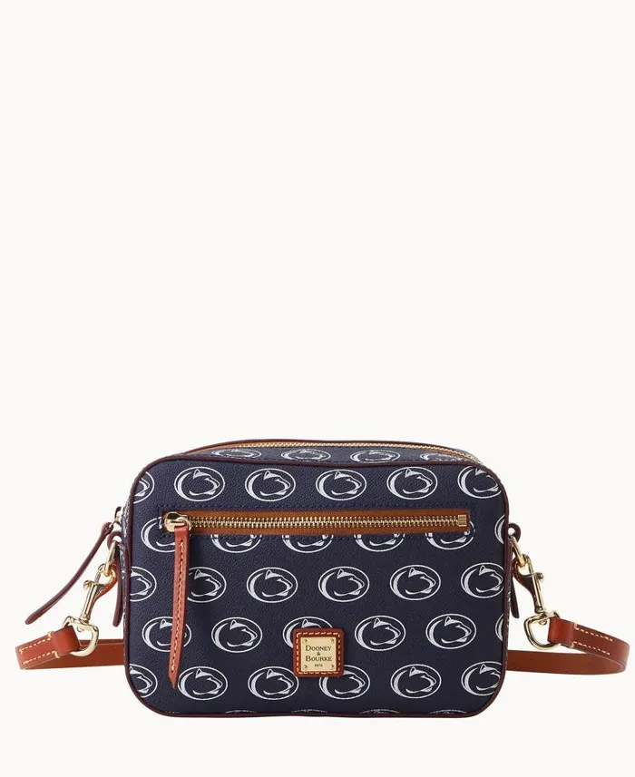 Collegiate Penn State University Camera Zip Crossbody Penn State Woman Dooney and Bourke Crossbodies