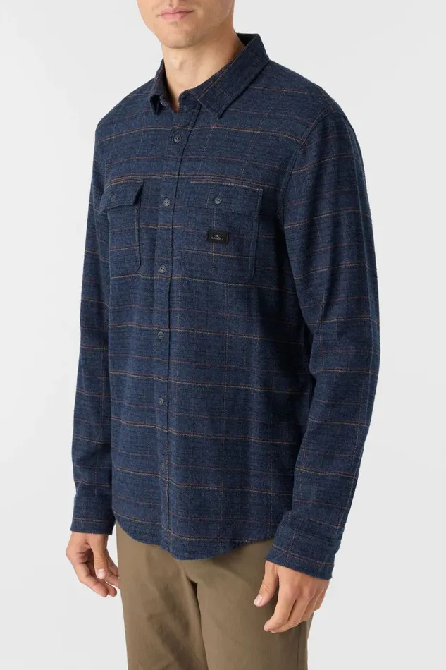 DAVIES STANDARD FIT LONG SLEEVE SHIRT Midnight Navy Men O039NEILL Clothing