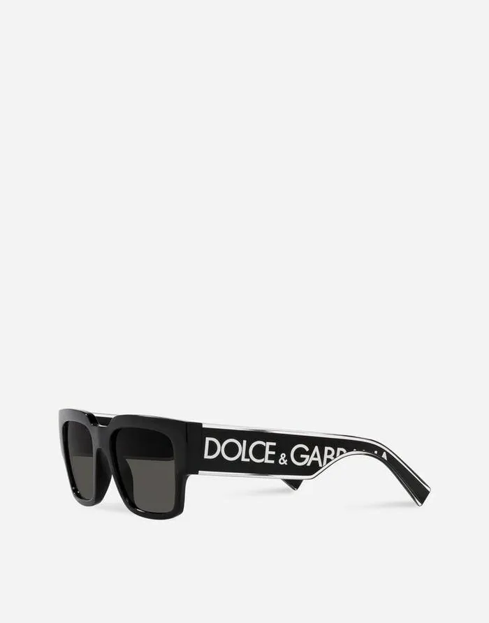 Dolce and Gabbana ADV Campaign WomenMen DG Elastic Sunglasses Black