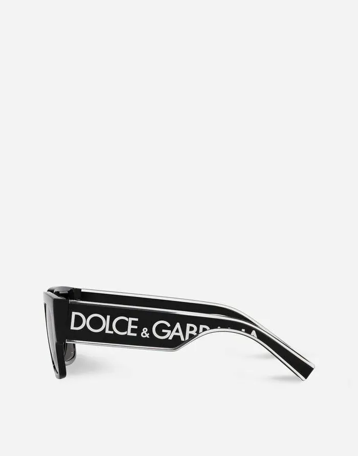 Dolce and Gabbana ADV Campaign WomenMen DG Elastic Sunglasses Black