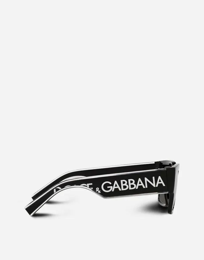 Dolce and Gabbana ADV Campaign WomenMen DG Elastic Sunglasses Black