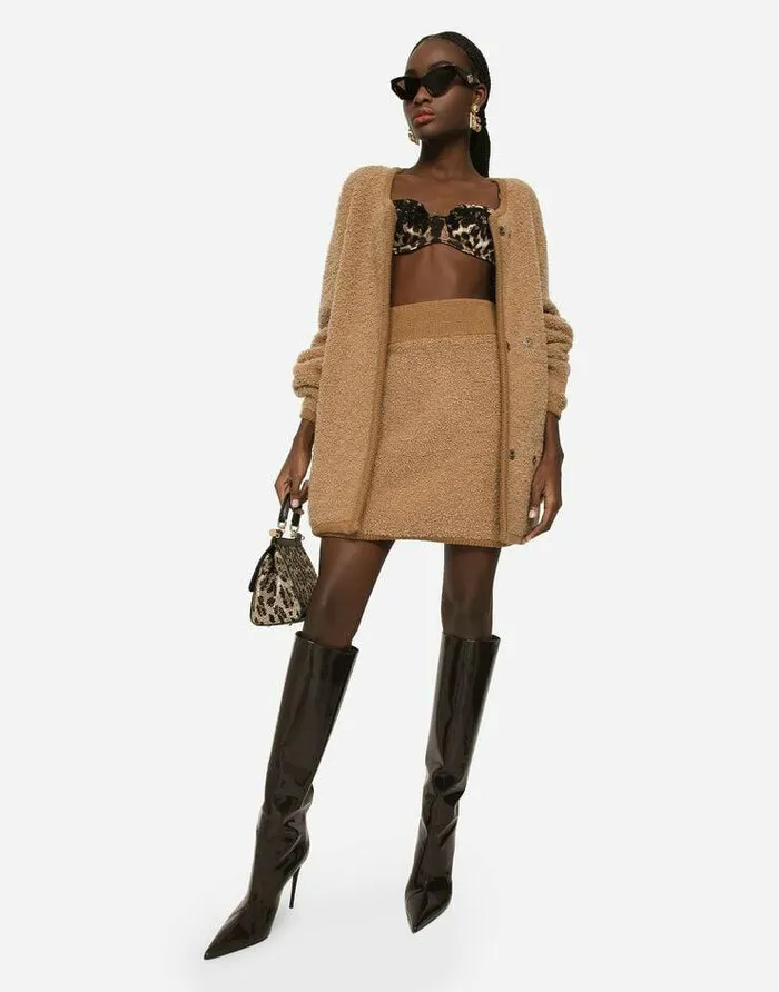 Dolce and Gabbana Blazers Women Doublebreasted Cashmere And Alpaca Wool Jacket Multicolor Dolce and Gabbana Blazers Women Doublebreasted Cashmere And Alpaca Wool Jacket Multicolor