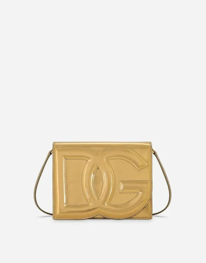 Dolce and Gabbana DG Logo Bag Women DG Logo Bag Crossbody Bag Gold