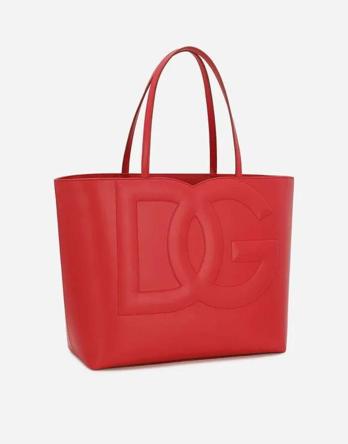 Dolce and Gabbana DG Logo Bag Women Medium DG Logo Shopper Red Dolce and Gabbana DG Logo Bag Women Medium DG Logo Shopper Red