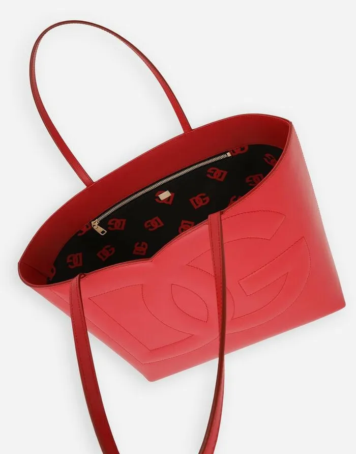 Dolce and Gabbana DG Logo Bag Women Medium DG Logo Shopper Red Dolce and Gabbana DG Logo Bag Women Medium DG Logo Shopper Red