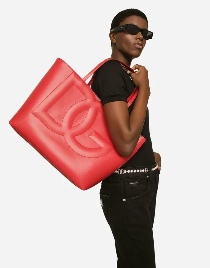Dolce and Gabbana DG Logo Bag Women Medium DG Logo Shopper Red Dolce and Gabbana DG Logo Bag Women Medium DG Logo Shopper Red