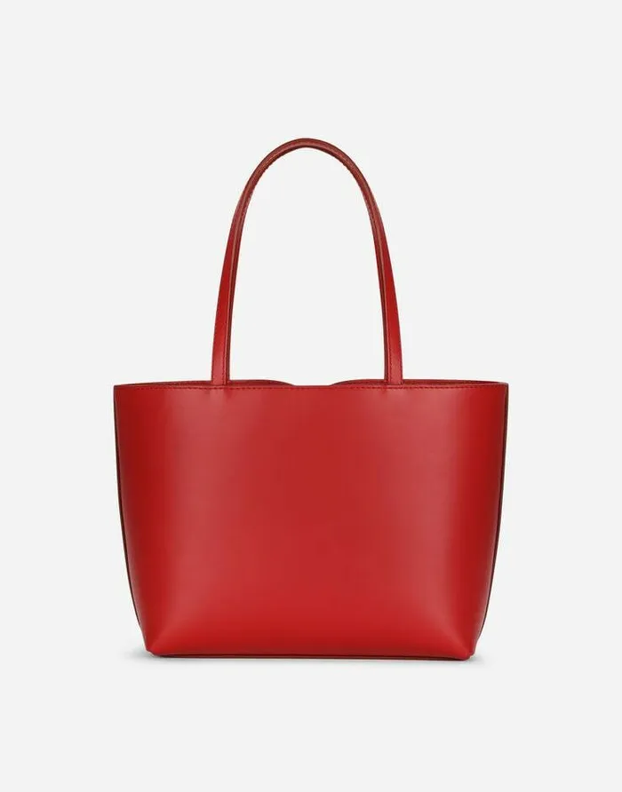 Dolce and Gabbana DG Logo Bag Women Small Calfskin DG Logo Shopper Red Dolce and Gabbana DG Logo Bag Women Small Calfskin DG Logo Shopper Red