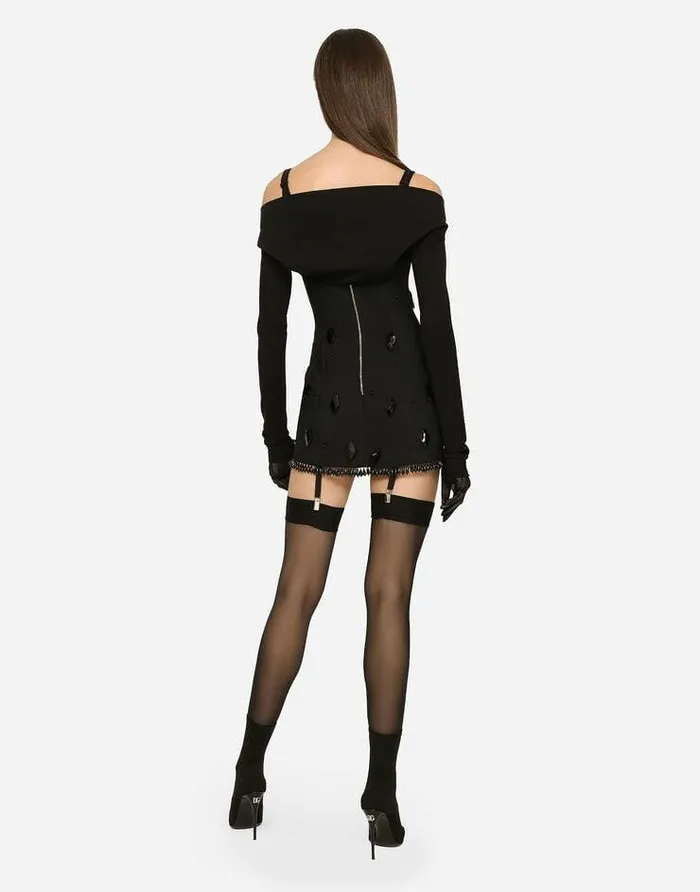Dolce and Gabbana Dresses Women KIM DOLCEandGABBANA Embroidered Minidress Black