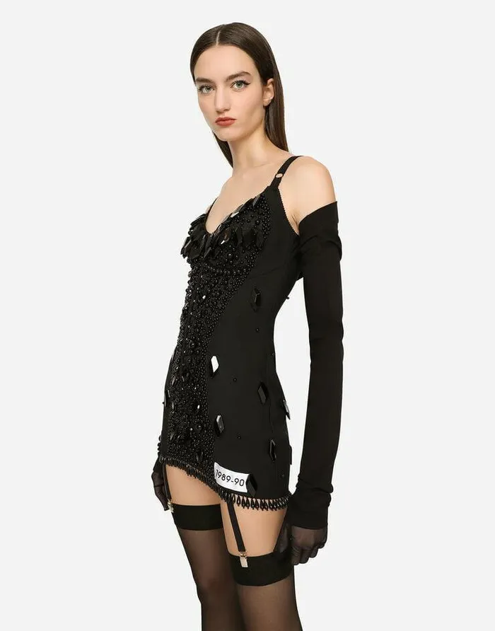 Dolce and Gabbana Dresses Women KIM DOLCEandGABBANA Embroidered Minidress Black