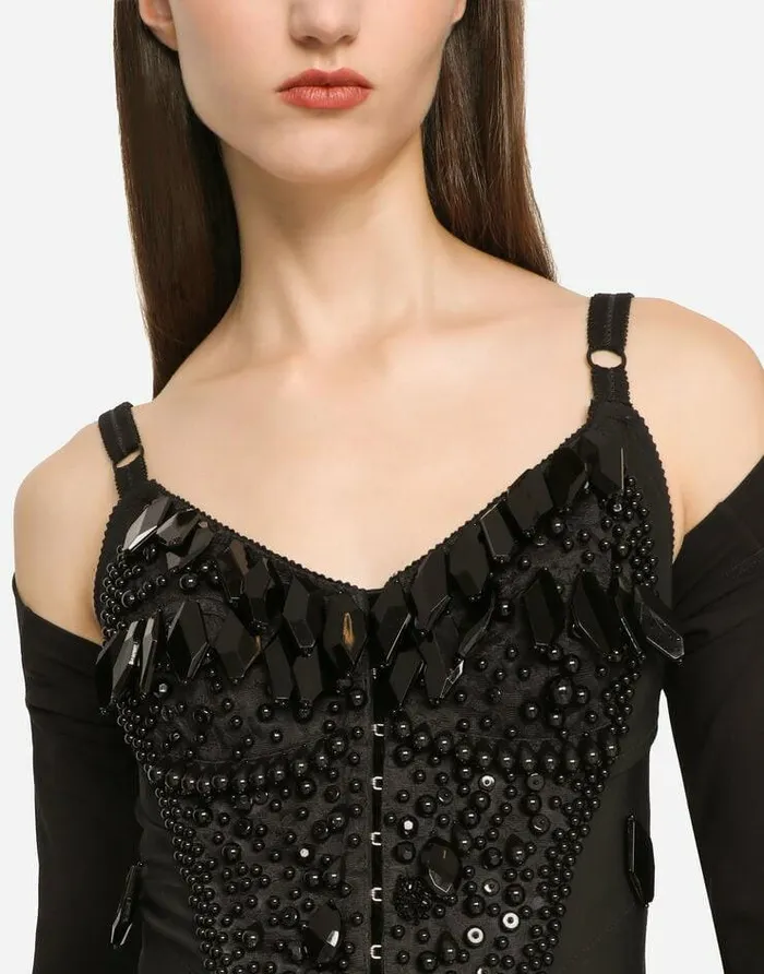 Dolce and Gabbana Dresses Women KIM DOLCEandGABBANA Embroidered Minidress Black