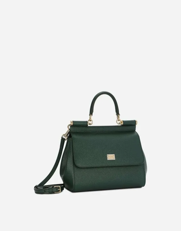 Dolce and Gabbana Handbags Women Medium Sicily Handbag Green Dolce and Gabbana Handbags Women Medium Sicily Handbag Green