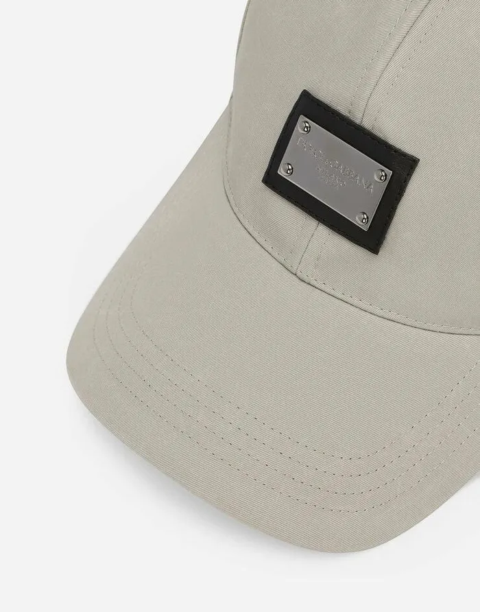 Dolce and Gabbana Hats And Gloves Men Cotton Gabardine Baseball Cap Green Dolce and Gabbana Hats And Gloves Men Cotton Gabardine Baseball Cap Green