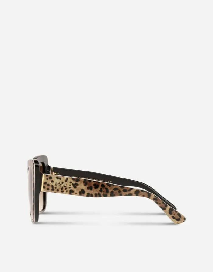 Dolce and Gabbana Icons Women Print Family Sunglasses Leo Print