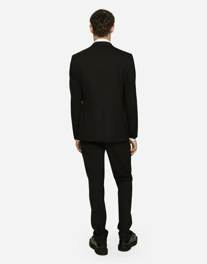 Dolce and Gabbana Shirts Men Stretch Poplin Goldfit Shirt White