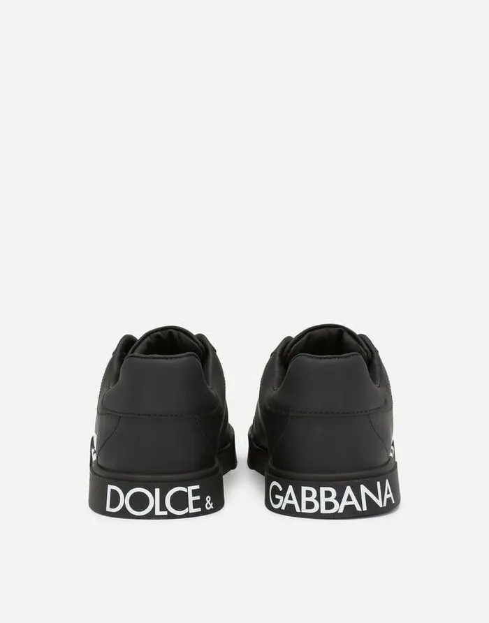 Dolce and Gabbana Shoes 2438 Children Portofino Light Sneakers With DG Logo Black Dolce and Gabbana Shoes 2438 Children Portofino Light Sneakers With DG Logo Black