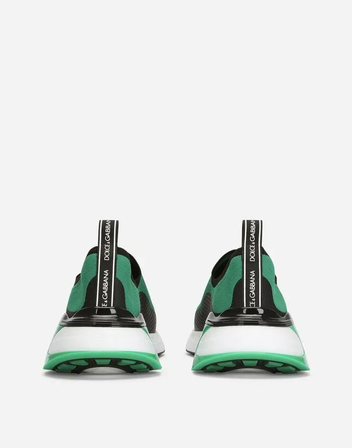 Dolce and Gabbana Sneakers Men Stretch Mesh Fast Sneakers Green Dolce and Gabbana Sneakers Men Stretch Mesh Fast Sneakers Green