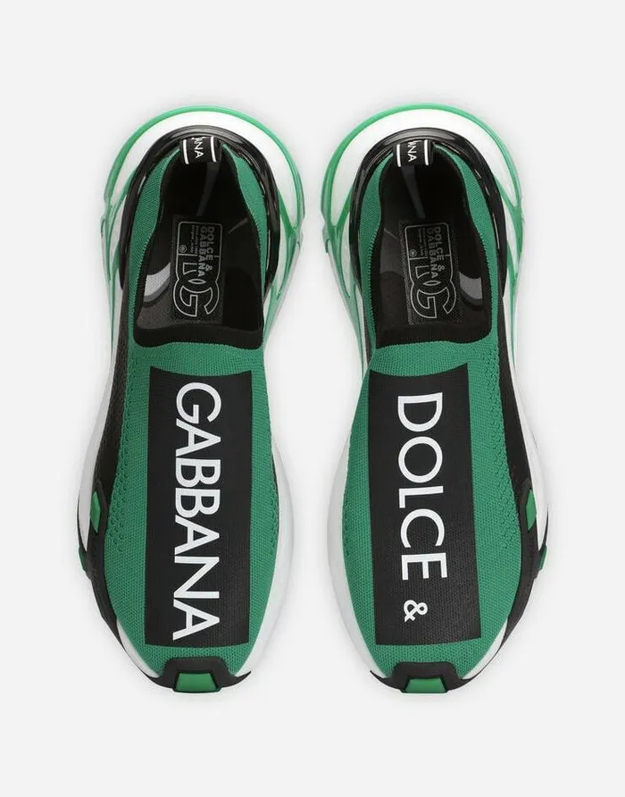 Dolce and Gabbana Sneakers Men Stretch Mesh Fast Sneakers Green Dolce and Gabbana Sneakers Men Stretch Mesh Fast Sneakers Green