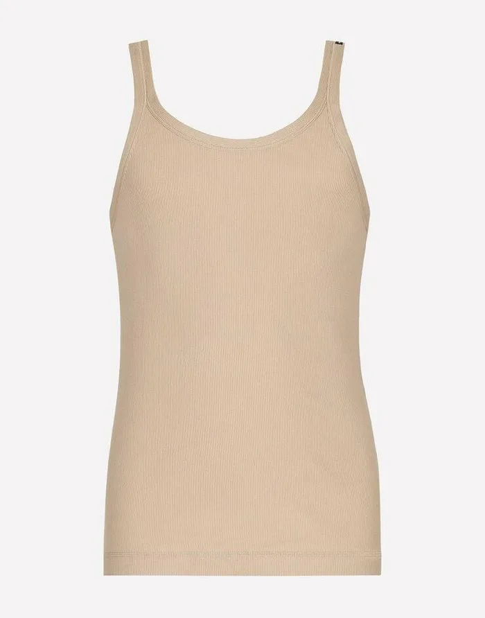 Dolce and Gabbana TShirts And Polos Men Finerib Cotton Singlet Beige Dolce and Gabbana TShirts And Polos Men Finerib Cotton Singlet Beige
