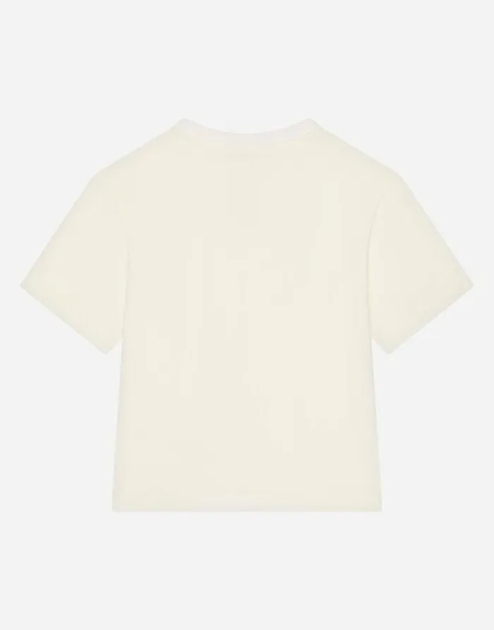 Dolce and Gabbana TShirts And Sweatshirts Children Organic Cotton Jersey Tshirt White