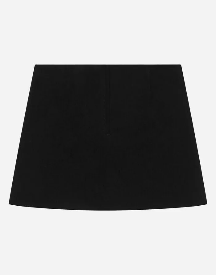 Dolce and Gabbana Trousers And Skirts Children Miniskirt With DG Logo Black Dolce and Gabbana Trousers And Skirts Children Miniskirt With DG Logo Black