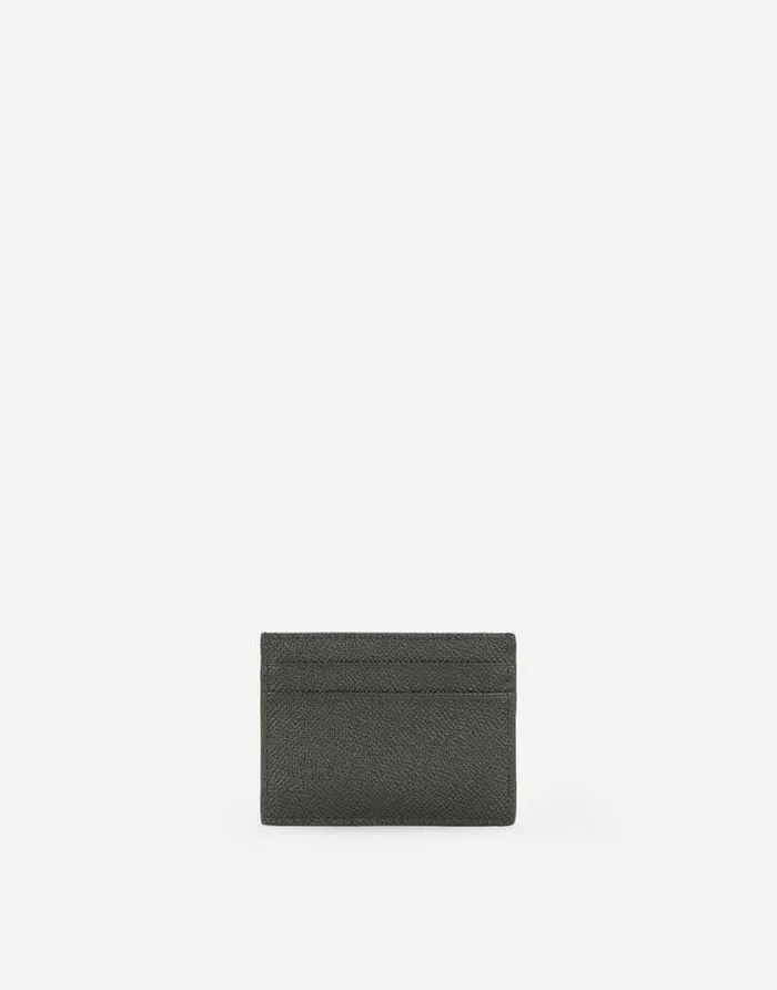Dolce and Gabbana Wallets And Small Leather Goods Men Dauphine Calfskin Card Holder Grey Dolce and Gabbana Wallets And Small Leather Goods Men Dauphine Calfskin Card Holder Grey