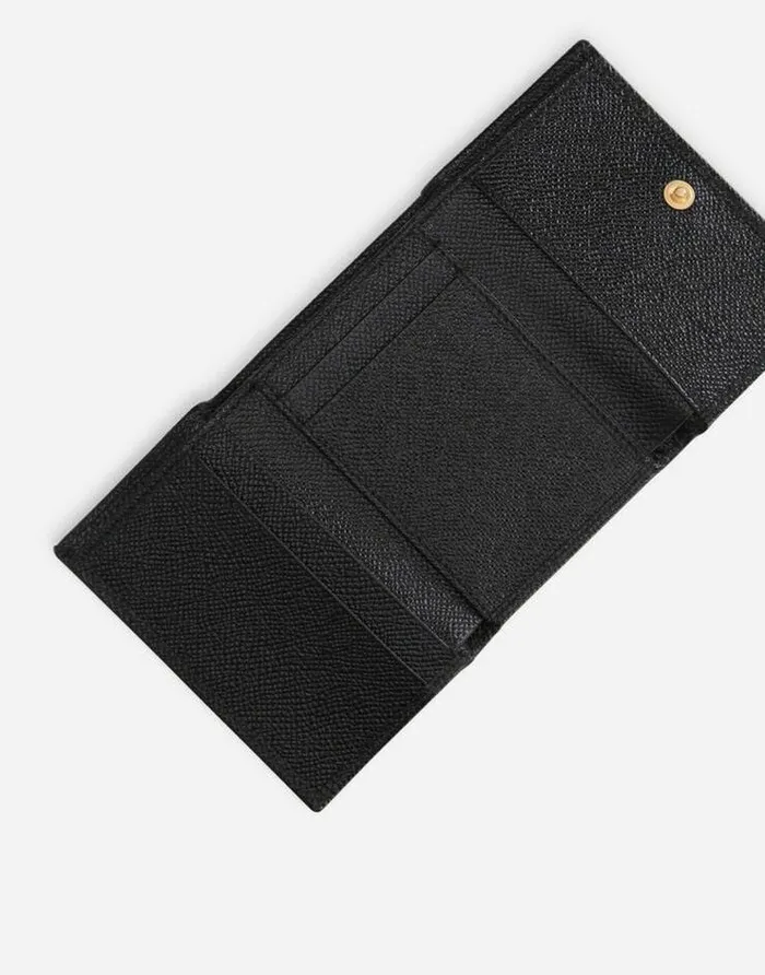 Dolce and Gabbana Wallets And Small Leather Goods Women Dauphine Calfskin Wallet With Branded Tag Black Dolce and Gabbana Wallets And Small Leather Goods Women Dauphine Calfskin Wallet With Branded Tag Black