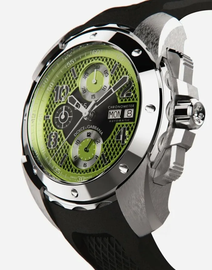 Dolce and Gabbana Watches Men DS5 Watch In Steel Black
