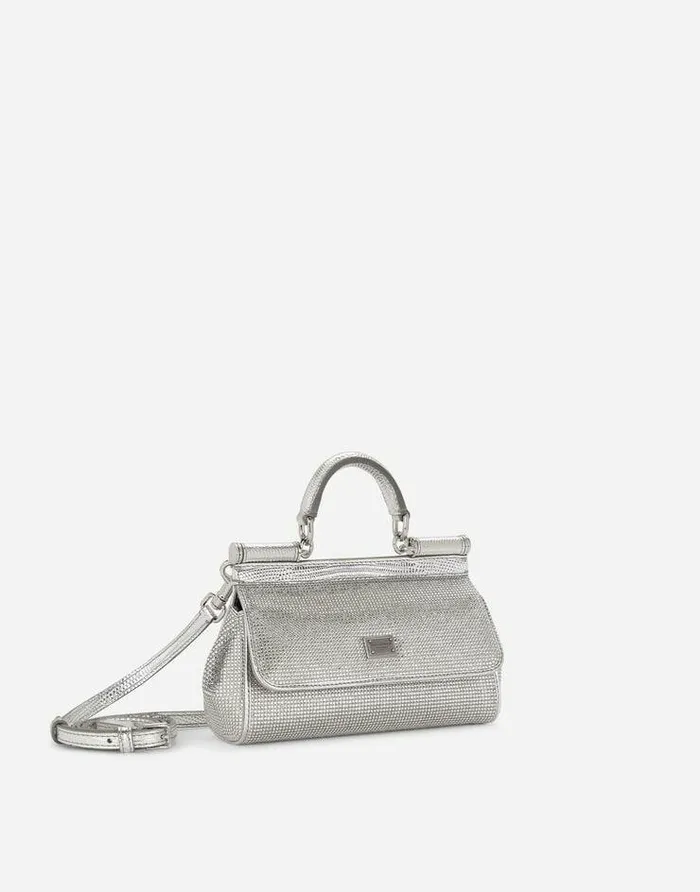 Dolce and Gabbana Wear It Like DGCelebs Women KIM DOLCEandGABBANA Small Sicily Handbag Silver Dolce and Gabbana Wear It Like DGCelebs Women KIM DOLCEandGABBANA Small Sicily Handbag Silver