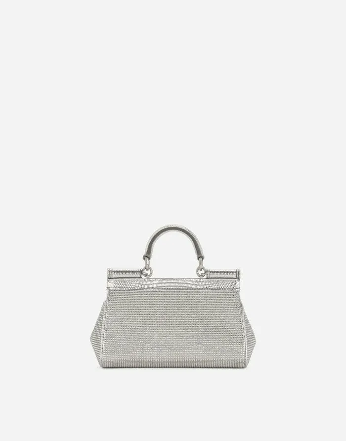 Dolce and Gabbana Wear It Like DGCelebs Women KIM DOLCEandGABBANA Small Sicily Handbag Silver Dolce and Gabbana Wear It Like DGCelebs Women KIM DOLCEandGABBANA Small Sicily Handbag Silver