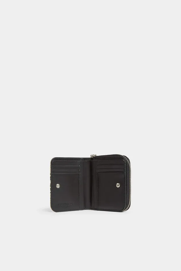 Dsquared2 Small Leather Goods Python Gothic Leather Zip Wallet Rock 8211 Women
