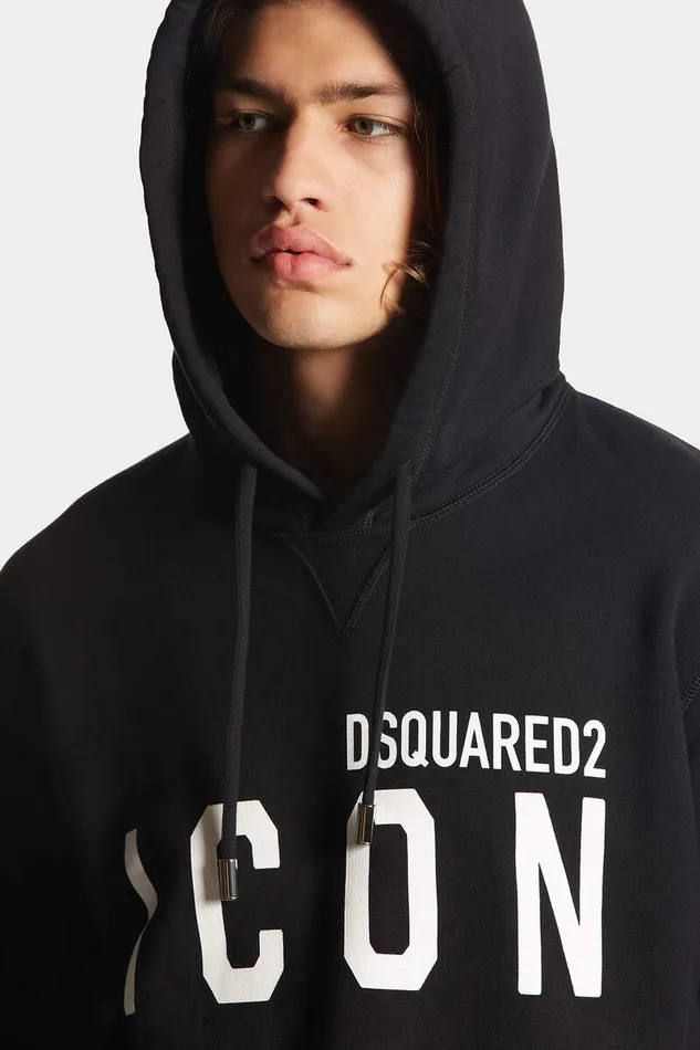 Dsquared2 Sweatshirts Icon Cool Fit Hoodie Black 8211 Men