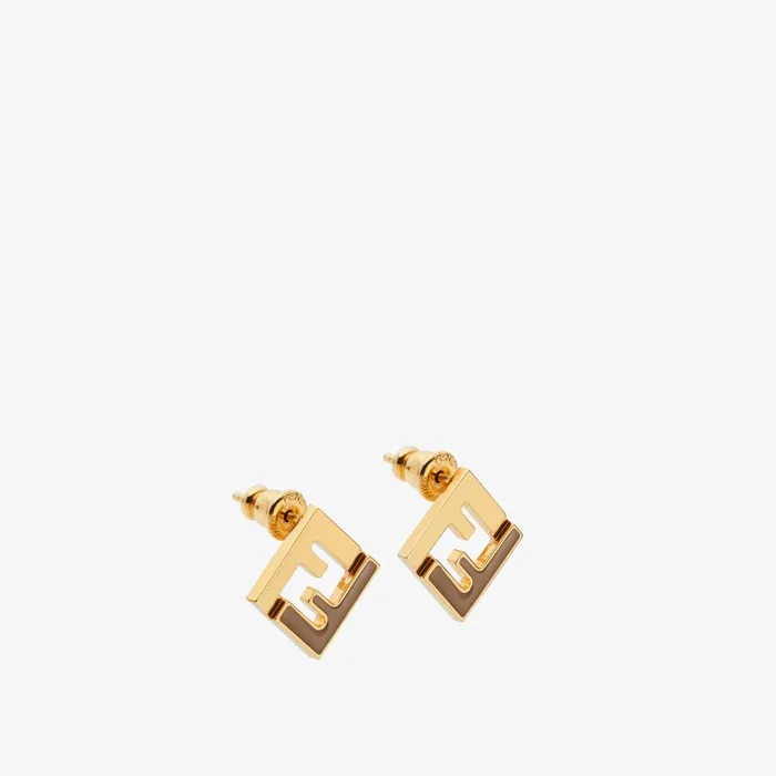 Fendi Earrings Forever Fendi Earrings Gold And Hazelnutcolored Metal Earrings 8211 Women