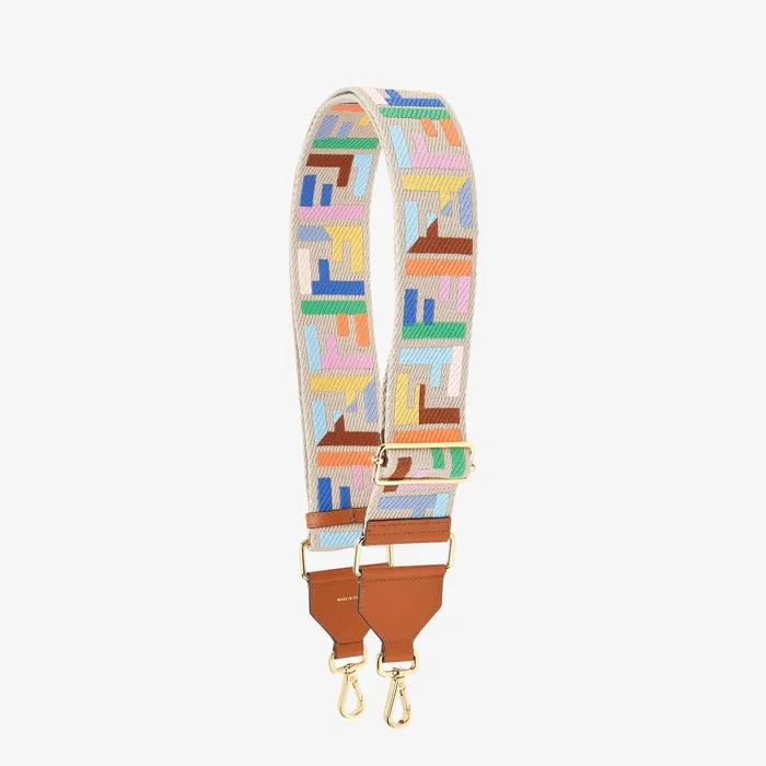 Fendi Shoulder Straps and Bag Accessories Strap You Beige Ribbon Shoulder Strap 8211 Women
