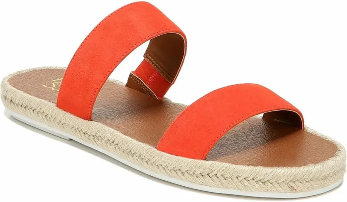 Flat Sandals Women Franco Sarto Franco Posie Espadrille Slide Sandal Tangelo