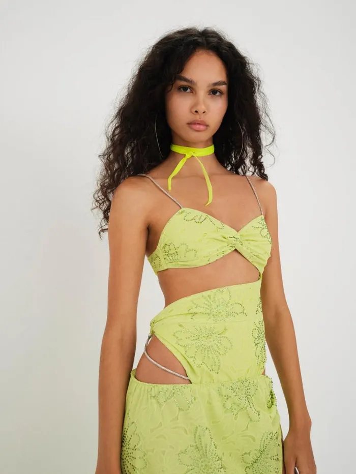 For Love and Lemons Dresses Anna Maxi Dress Green 8211 Women