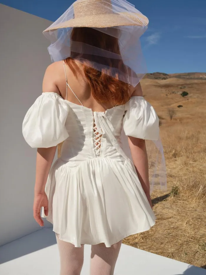 For Love and Lemons Dresses Mia Mini Dress White 8211 Women